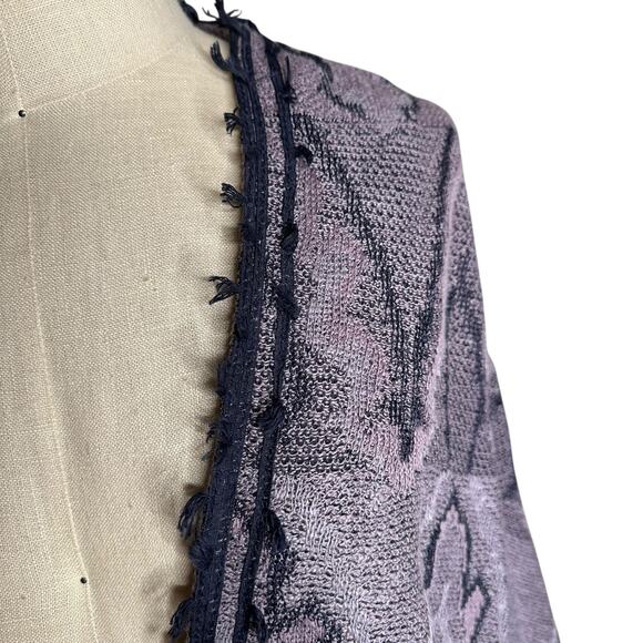 FREE PEOPLE Oversized butterfly Kimono Cardigan Sweater Women's Size Large - Picture 6 of 10